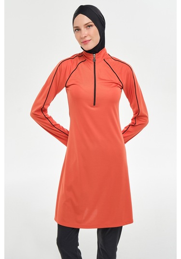 Reglan Kol Likralı Tam Kapalı Tesettür Mayo 3129 Tarçın Tarçın