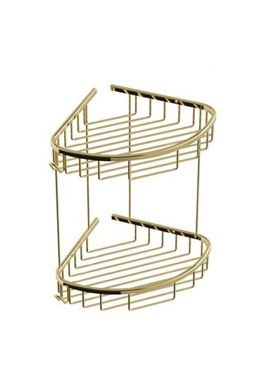 İsaoğlu Yapı Gold Şampuanlık Altın Şampuanlık Komple Pirinç Paslanmaz Parlak Gold Askılık Gold