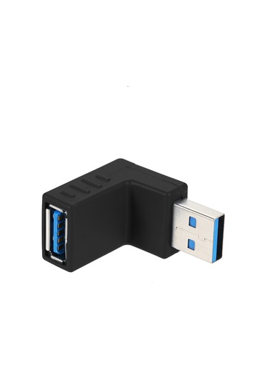 Springsun Usb 3.0 Am/af 90 Derece Aşağıdaki Eğimli Adaptör - Hızlı Veri Transferi 5 Gbps - Sertifikalı Çevre Dost Malzeme - Siyah