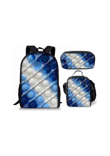 Pop It Print Okul Çantası Çocuk Sırt Çantası Veya Öğle Yemeği Çantası Veya Kalem Çantası Veya Çocuklar İçin Üç Parçalı Set Hediyeleri Diğer
