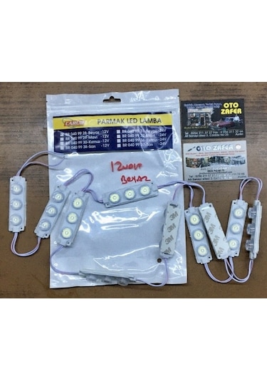 Carub Lamba12v Camlı Soft Parmak 1set 10 Adet Beyaz