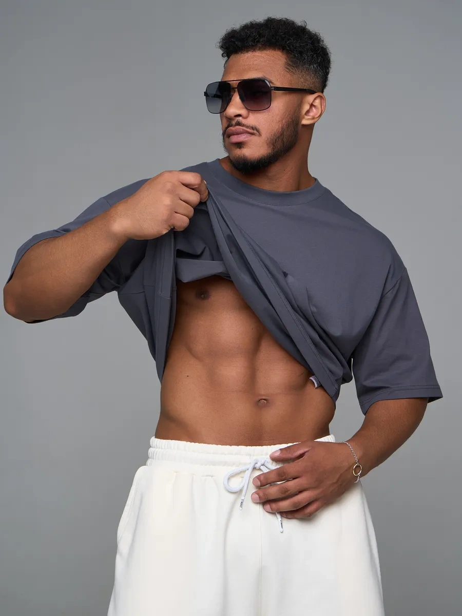 Stıngray Oversize Gri Kalın Tişö 313124921 Koyu Gri