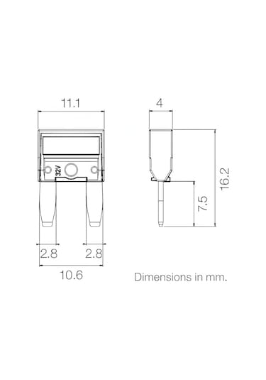 5 Adet 25a Mini Bıçak Sigorta 25 Amper
