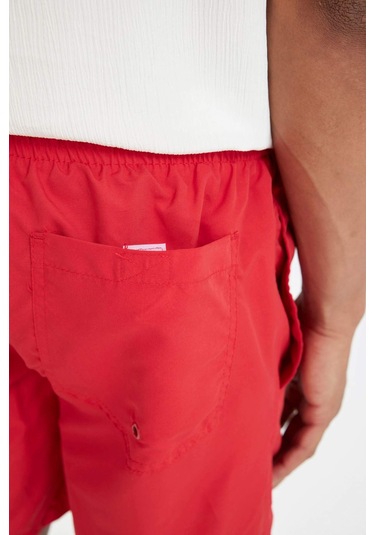 DeFacto File Astarlı Kısa Boy Deniz Şortu N0132AZ24HSRD70