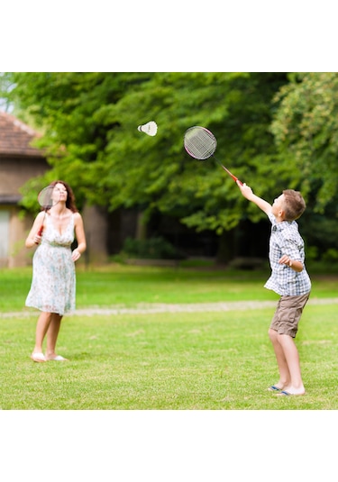 Geeksen 6 Adet Kork Başlı Plastik Badminton Topu Beyaz/sarı Seçenekli - Tüp Paket