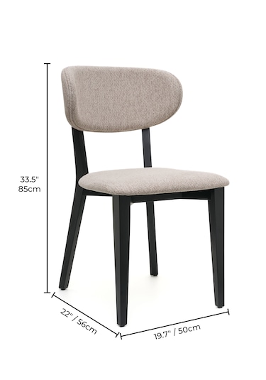 Rapsodi Siyah Ahşap 6'lı Mutfak Salon Yemek Odası Sandalyesi