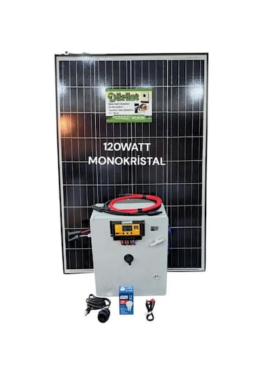 Taşınabilir Güneş Enerji Paketi 150w Güneş Paneli 80ah Akü 600w İnverter Tv Aydınlatma Paketi