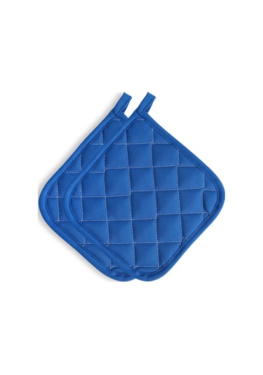 Yanmaz Ve Isıya Dayanıklı Fırın Eldiveni Ve Tutacak 2 Eldiven, 2 Tutacak Mavi