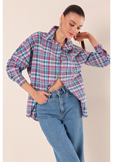 Bigdart 3900 Oversize Uzun Basic Gömlek - A. Kiremit 001