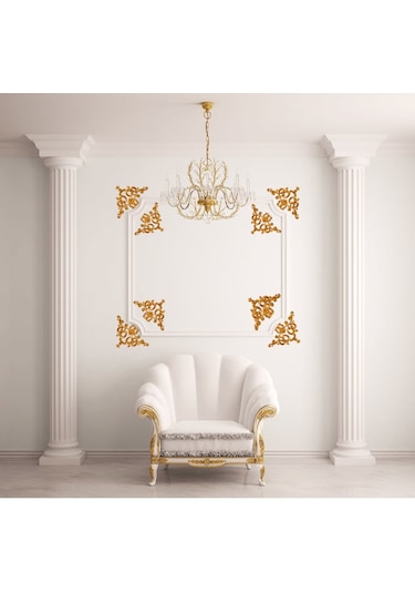 Decogold Saray Tavan Köşe Motif 41 26 Cm Altın
