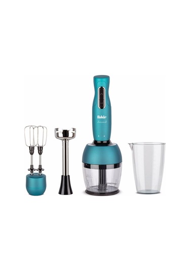 Fakir Lucca Q 1000 W Mikser & Blender Seti Turkuaz (Teşhir)