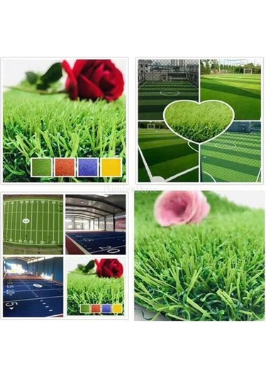 Trendooze Homyl Yüksek Kaliteli Suni Çim Kapalı Mat 1x1m Yeşil Renk Ev Dekorasyonu