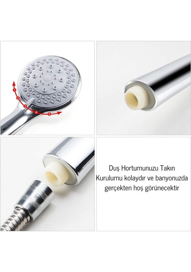 Yüksek Basınçlı Ultra Fonksiyonlu Ultra Lüx Duş Başlığı Krom