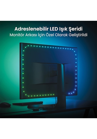 Nanoleaf 4d Monitör Arkası Akıllı Rgb Şerit Led, Usb Girişli 2.5m