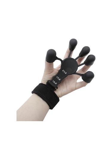 Parmak Güçlendirici El Kavrama Güçlendirici Egzersiz Siyah