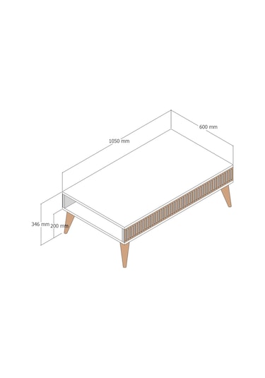 Variant Milan Orta Sehpa - Ceviz / Antrasit