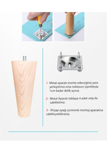 Tsmpapel Baza Ayağı - Ünite Ayağı- Koltuk Ayağı- Sehpa Ayağı