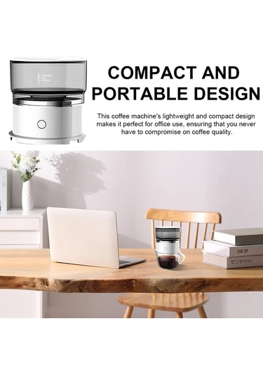 Trendooze Kahve Brewer Otomatik Damla Filtre Paslanmaz Çelik El Değirmeni Beyaz Beyaz