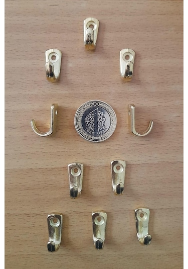 Dekoratif Tekli Askı 4 Adet ve Vidaları Sarı Aksesuar Tasarım Hobi Ahşap Proje Ürünleri