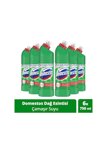 Domestos Dağ Esintisi Maksimum Hijyen Yoğun Kıvamlı Çamaşır Suyu 6 x 750 ML
