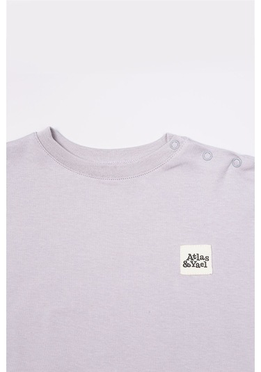 Atlas&yael %100 Organik Gots Belgeli Antialerjik Gri Bebek Takımı - Gri