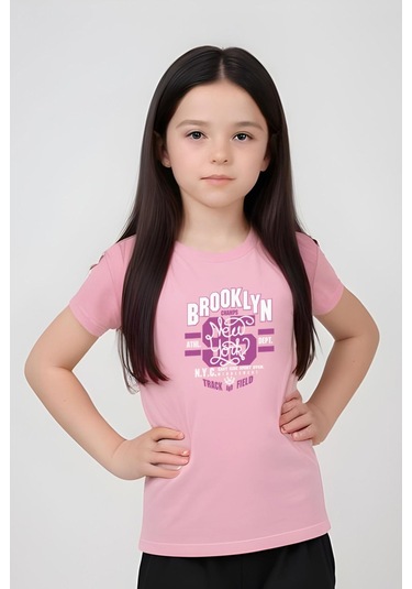 Fyk Kids Kız Çocuk Broklyn 95 Baskılı Alt-üst Takım Pembe