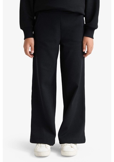 Defacto Kız Çocuk Wide Leg Waffle Geniş Paça Pantolon E8293a825aubk81 Siyah Defacto Kız Çocuk Wide Leg Waffle Geniş Paça Pantolon E8293a825aubk81 Siyah