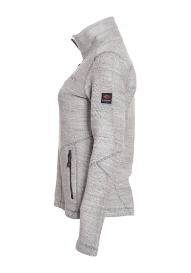 Cresta Diyagonal Örme Tam Fermuarlı Kadın Ceket