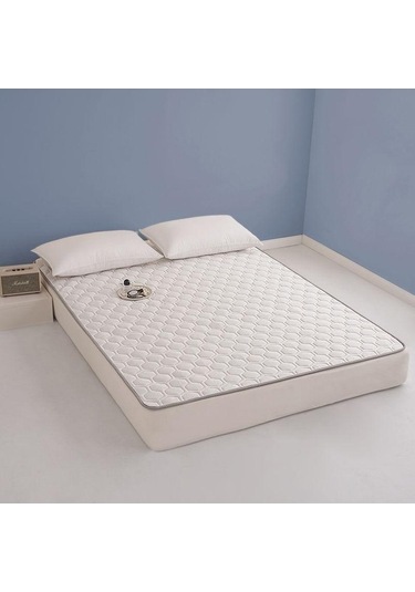 Novahub Beyaz 2023 Yeni Makine Yıkanabilir Ince Yatak, 150x200cm, Dört Mevsim Tek Yatakhane Kaymaz Battaniye Beyaz