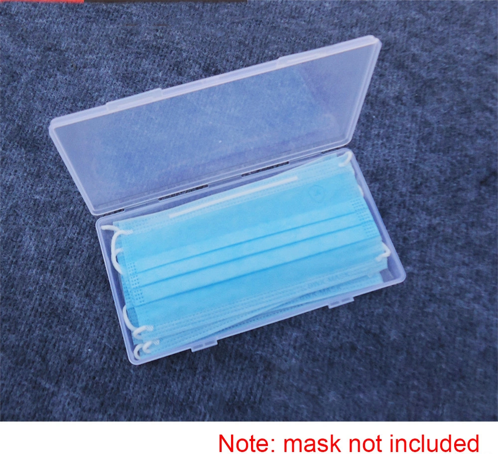 Yuntech01 Pp Materyal Maske Saklama Kutusu - 10 Adet Kapasite, Nem Ve Toz Koruyucu, Taşınabilir Ev/iş/outdoor Kullanıma Uygun Şeffaf