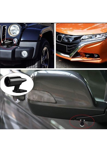 Neevoyu Plastik Otomobil Hayvan Kovucu 2 Adet - Ultrasonik Ve Led Işıkli Rüzgar Aktifli Geyik/yılan Uyarıcı, Gümüş