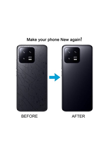 Xiaomi 13  Cam Malzeme Arka Kapak İçin Siyah