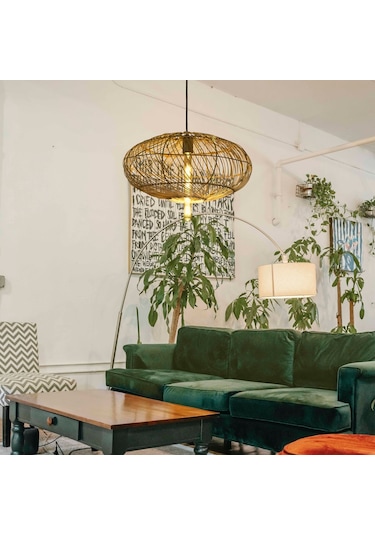 Bambu Aydınlatma: Ellips 50Cm