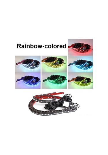 Geeroyoo Araç Altı Rgb Led Işık Şeridi: Ses Kontrollü, Uygulama İle Renk Seçimi, Su Geçirmez Ve Esnek Tasarım