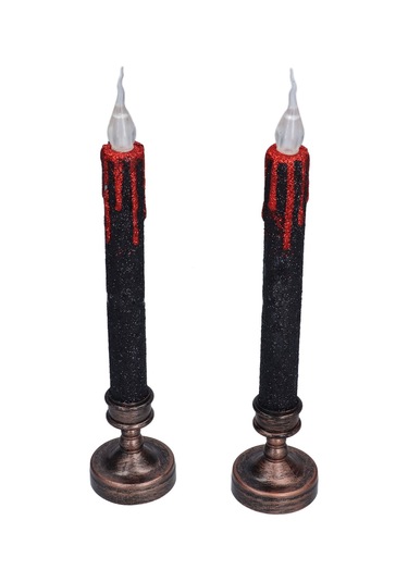 Kan Damlayan Alevsiz Mumlar Işık Güvenli Dekoratif Led Konik Mumluklar Cadılar Bayramı Korku Temalı Parti İçin Işık Diğer