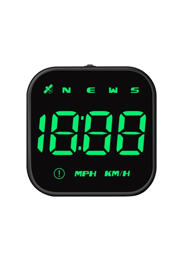 Tenfowee Araç Gps Yükseltilmiş Görüntü Gösterici - Hız, Yön, Saat, Hız Aşımı Ve Yorgun Sürücü Uyarısı Yeşil Işık