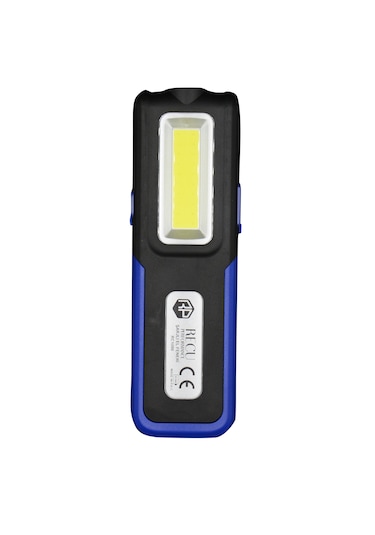 420 Lümen Mıknatıslı Şarjlı Profesyonel Çok Amaçlı Led Tamir Çalışma El Aydınlatma Feneri Siyah - Mavi