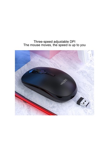 Yındıao V3 Max İş Ofisi Sessiz Kablosuz Klavyeli Fare Seti Siyah