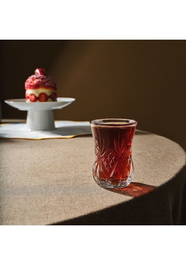 Karaca Rcr Melodia 6'lı Cam Çay Bardağı Seti Şeffaf