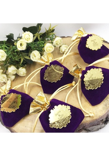 Pleksi İsimlikli Kadife Kına Çerek, Kına Gecesi Kesi 30 Adet