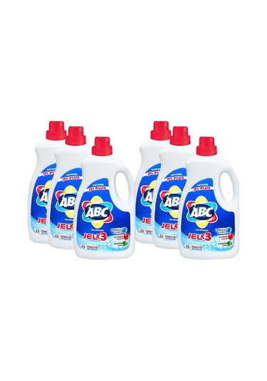 ABC Jel Plus Dağ Ferahlığı Sıvı Çamaşır Deterjanı 33 Yıkama 6 x 2145 ML