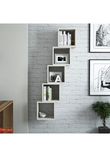 Variant Variant Box Duvar Rafı - Krem