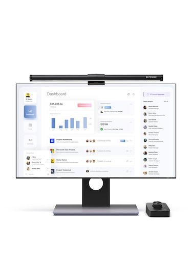 Blitzwolf Bw-cml5 Monitör Işık Çubuğu Dokunmatik / Kablosuz Kumanda Kontrol Monitor Light Bar Göz Koruma