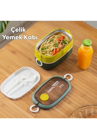 Porsima 66729-2 Stainless Steel Vakumlu Lunch Box Sefer Tası 1300m