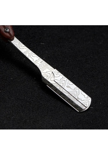 1 Adet Manuel Sekoya Kolu Tıraş Erkek Jilet Yüksek Kalite Profesyonel Kuaför Decorative Pattern