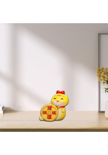 Homyl Yılan Heykelciği Çin Yeni Yılı Dekoru 6cmx3.6cmx6.5cm