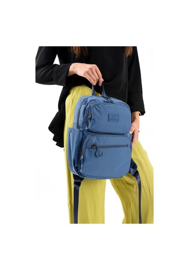 Ultra Hafif Şik Ve Su Geçirmez Orta Boy Sırt Çantası Mavi Model: 571-13-9d MAvi