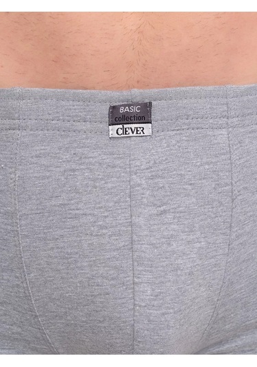 Clever Wear Pamuklu Boksaş 26236374 Açık Gri Melanj