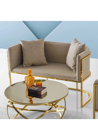 Reyhan 2 Adet Sandalye - Reyhan İkili Bench Reyhan Çay Seti