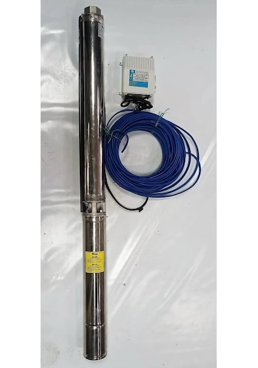 Impo Sk 402/14 Krom Başlıklı Derin Kuyu  1 Hp Monofaze Motorlu 25 Mt Kablolu Panolu Dalgıç Pompa
